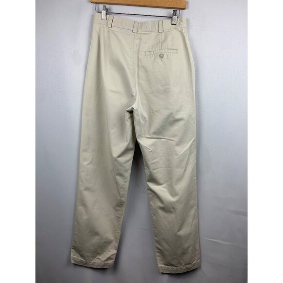 Dockers Women’s Flat Front Khakis Beige Cotton Trousers Size 29 - Picture 2 of 5
